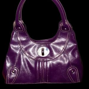 Rosetti Glossy Purple Shoulder Bag